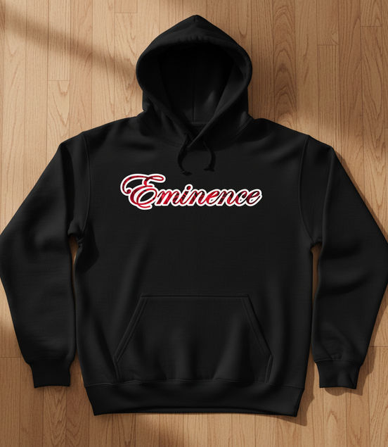 Eminence Red Rose Lioness Black Hoodie Front
