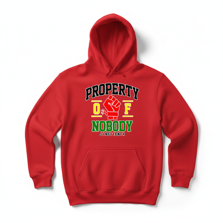 Property of Nobody Bright Red Hoodie