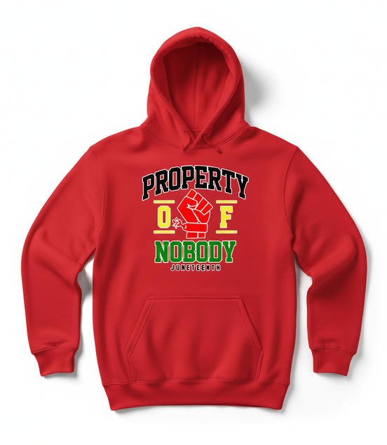 Property of Nobody Bright Red Hoodie