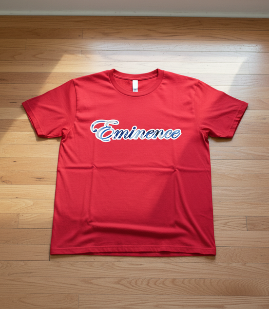 Eminence Blue Rose Lioness Red T-Shirt Front