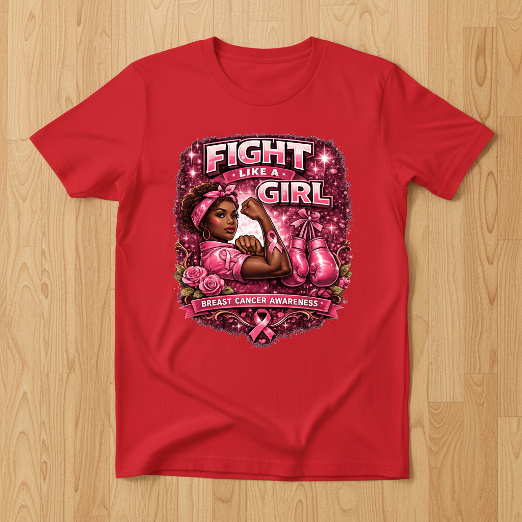 Fight Like a Girl Red T-Shirt