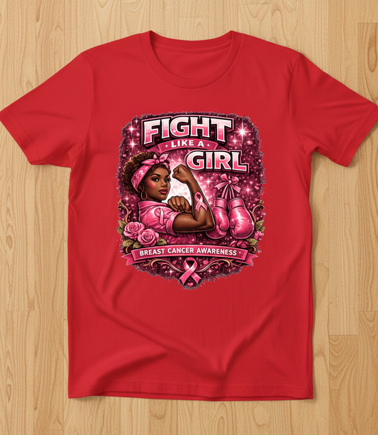 Fight Like a Girl Red T-Shirt