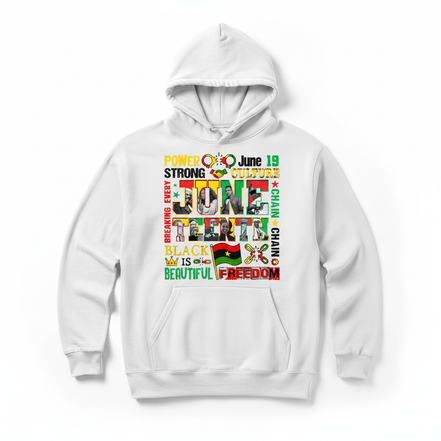 Juneteenth Power Culture Hoodie - White