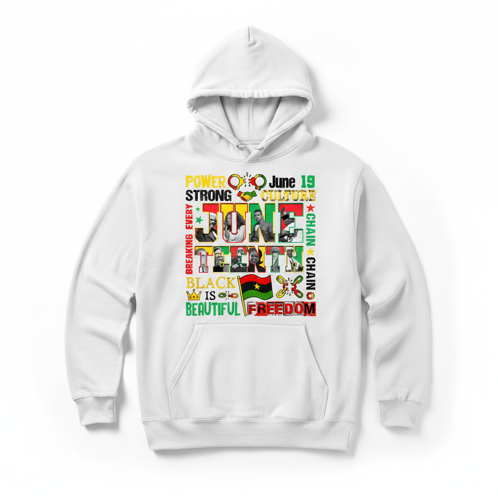 Juneteenth Power Culture Hoodie - White