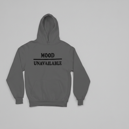 Mood – Unavailable Hoodie - Gray/Black - Front View