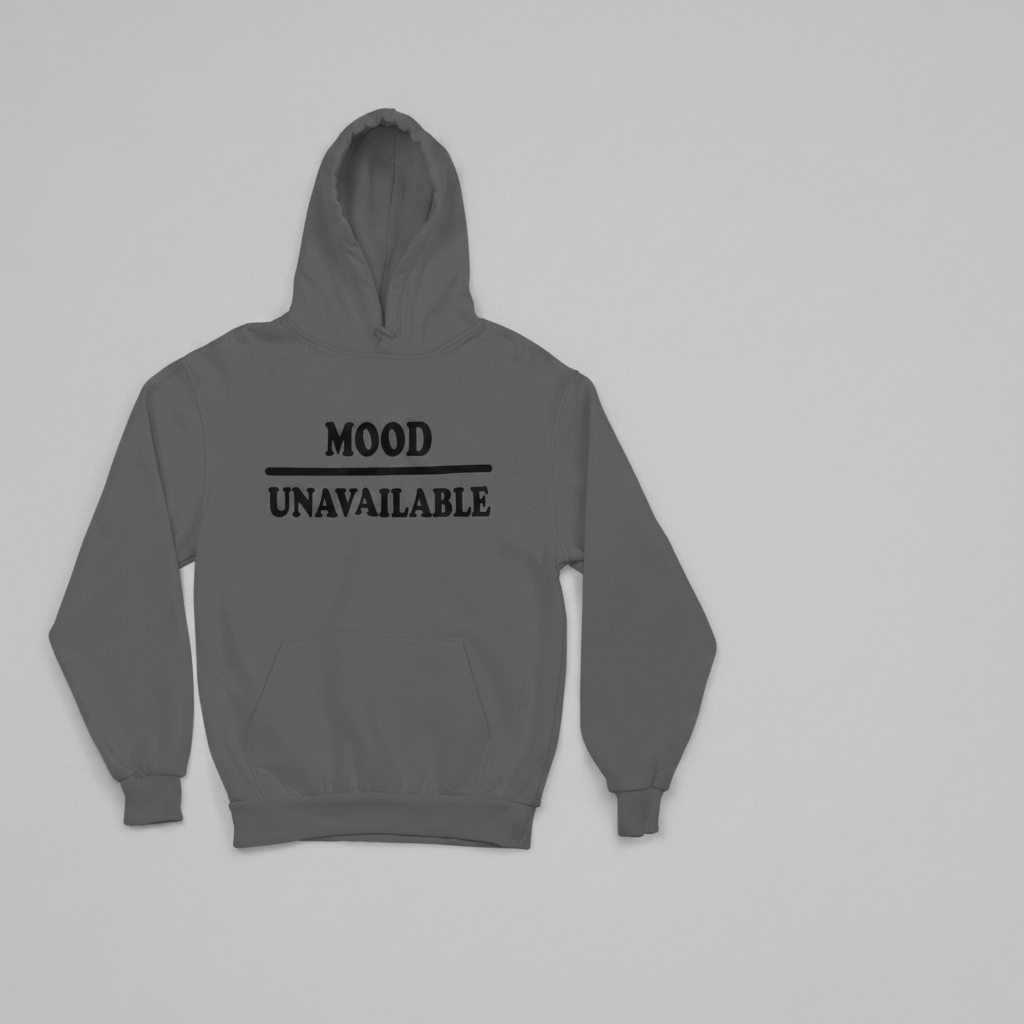 Mood – Unavailable Hoodie - Gray/Black - Front View