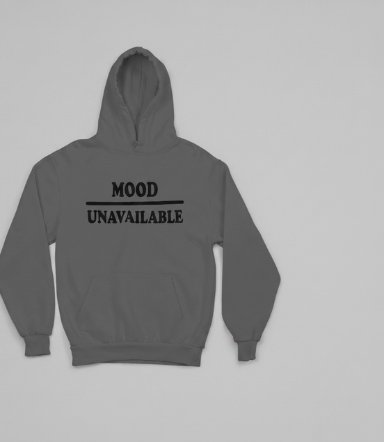 Mood – Unavailable Hoodie - Gray/Black - Front View