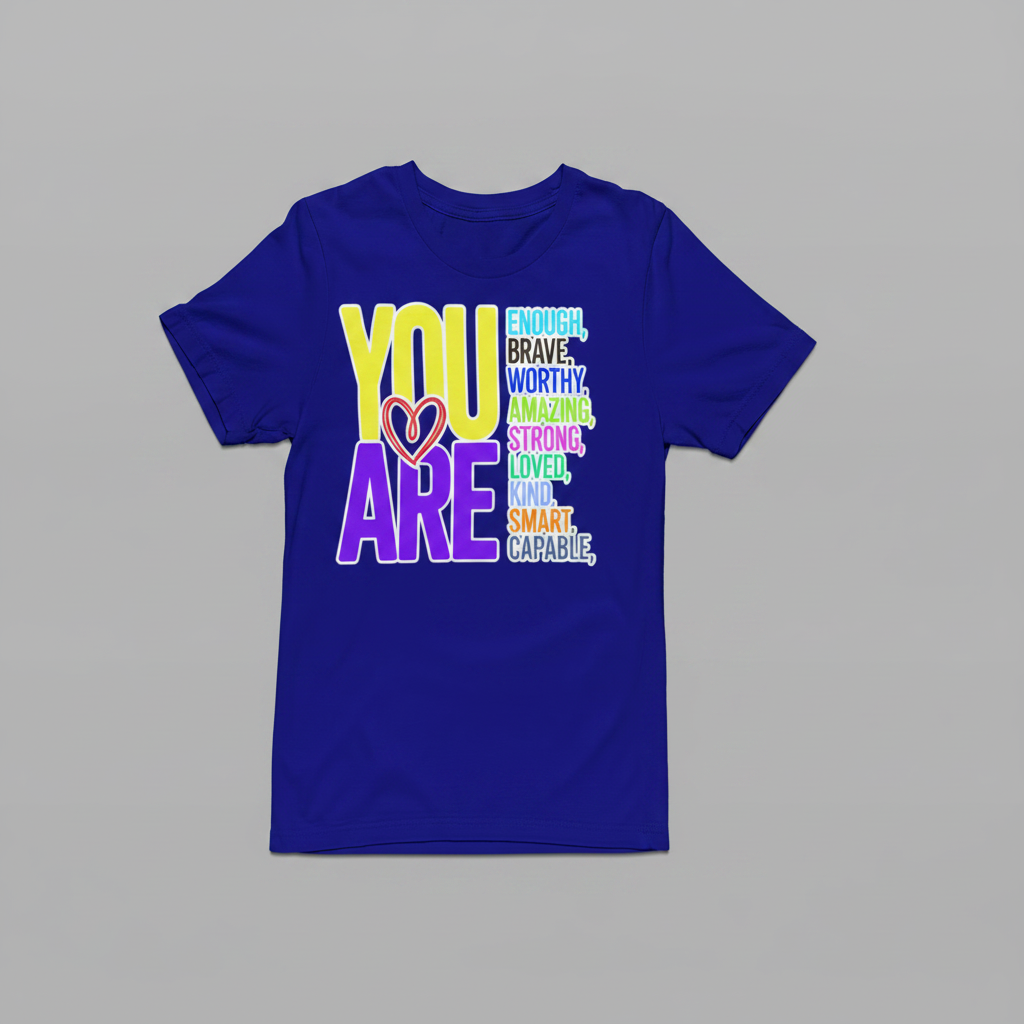 You Are Tee - Navy - Front View