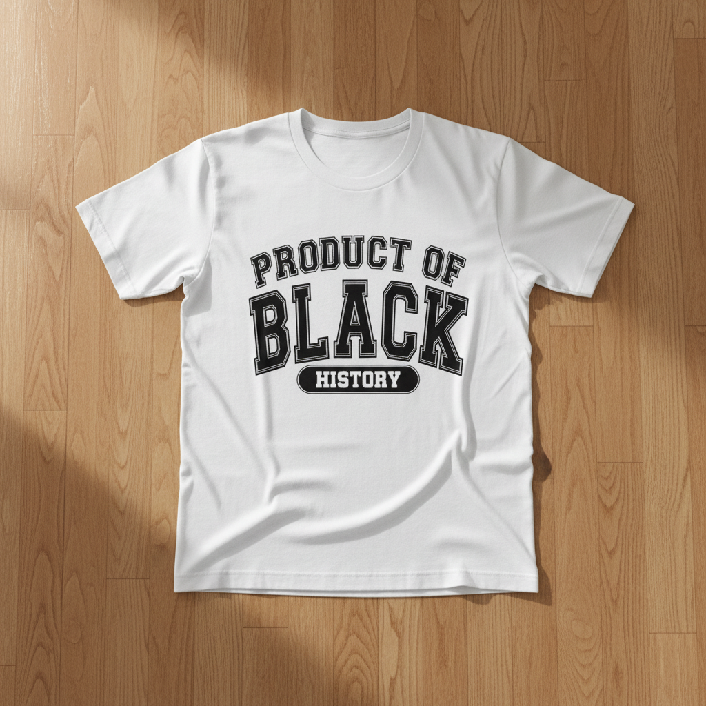 Product of Black History White T-Shirt