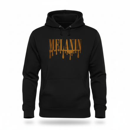 MELANIN Black Hoodie Front View