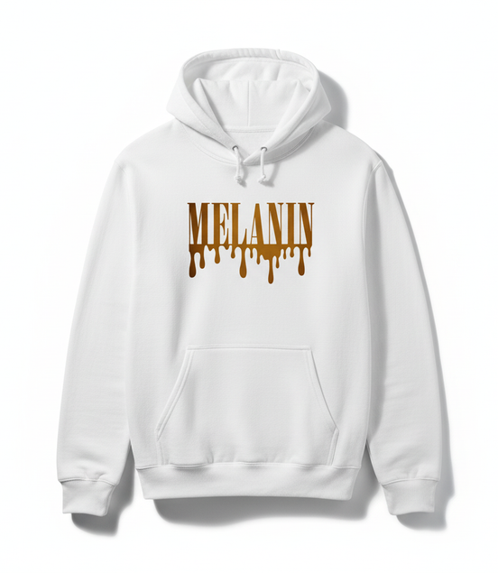 MELANIN White Hoodie Front View
