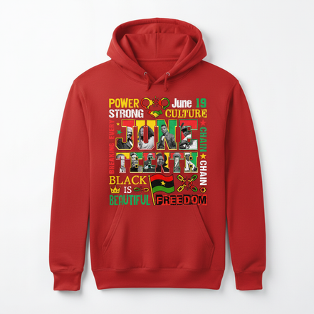 Juneteenth Power Culture Hoodie - Red