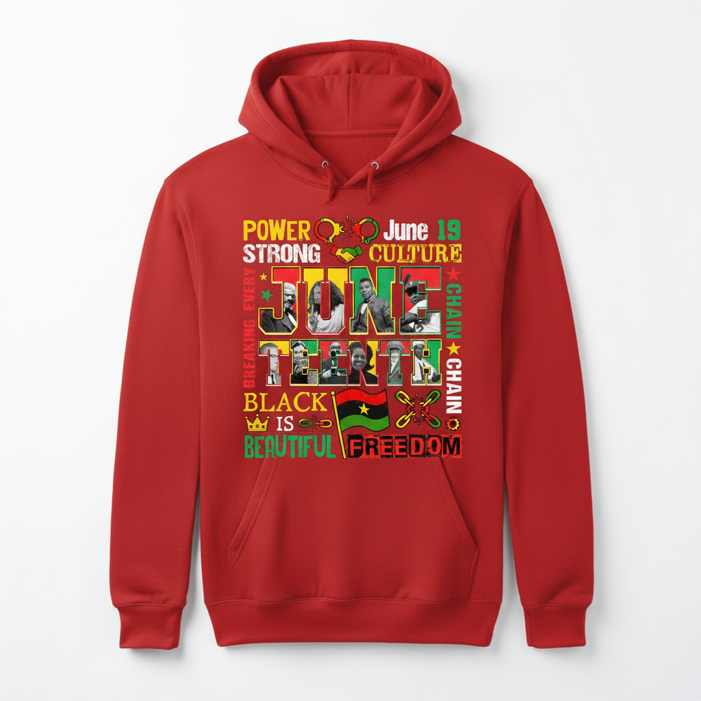 Juneteenth Power Culture Hoodie - Red