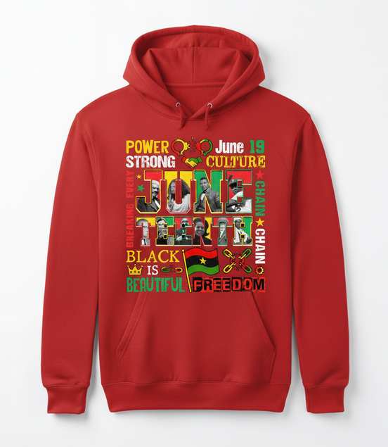 Juneteenth Power Culture Hoodie - Red