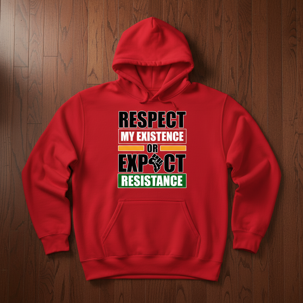 Respect My Existence Red Hoodie