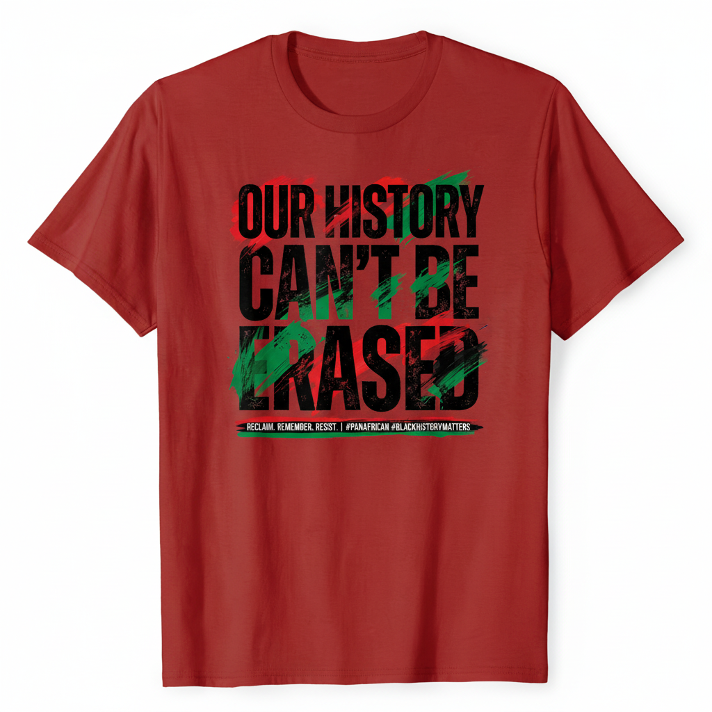 Our History Can't Be Erased Graphic Tee - Red