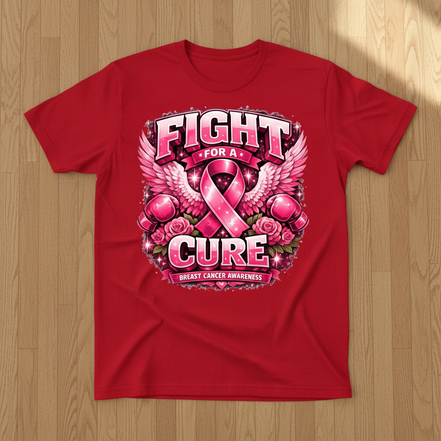 Fight for a Cure Red T-Shirt Large
