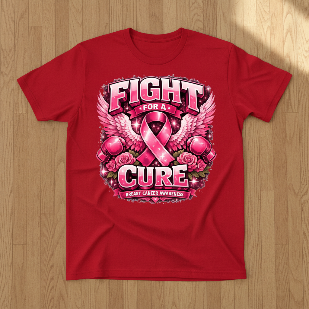 Fight for a Cure Red T-Shirt Large