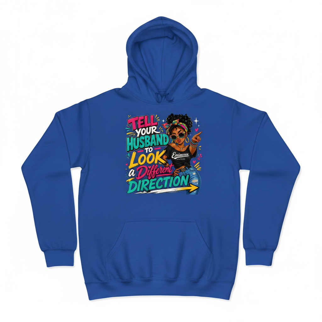 Tell Your Husband - Royal Blue Hoodie
